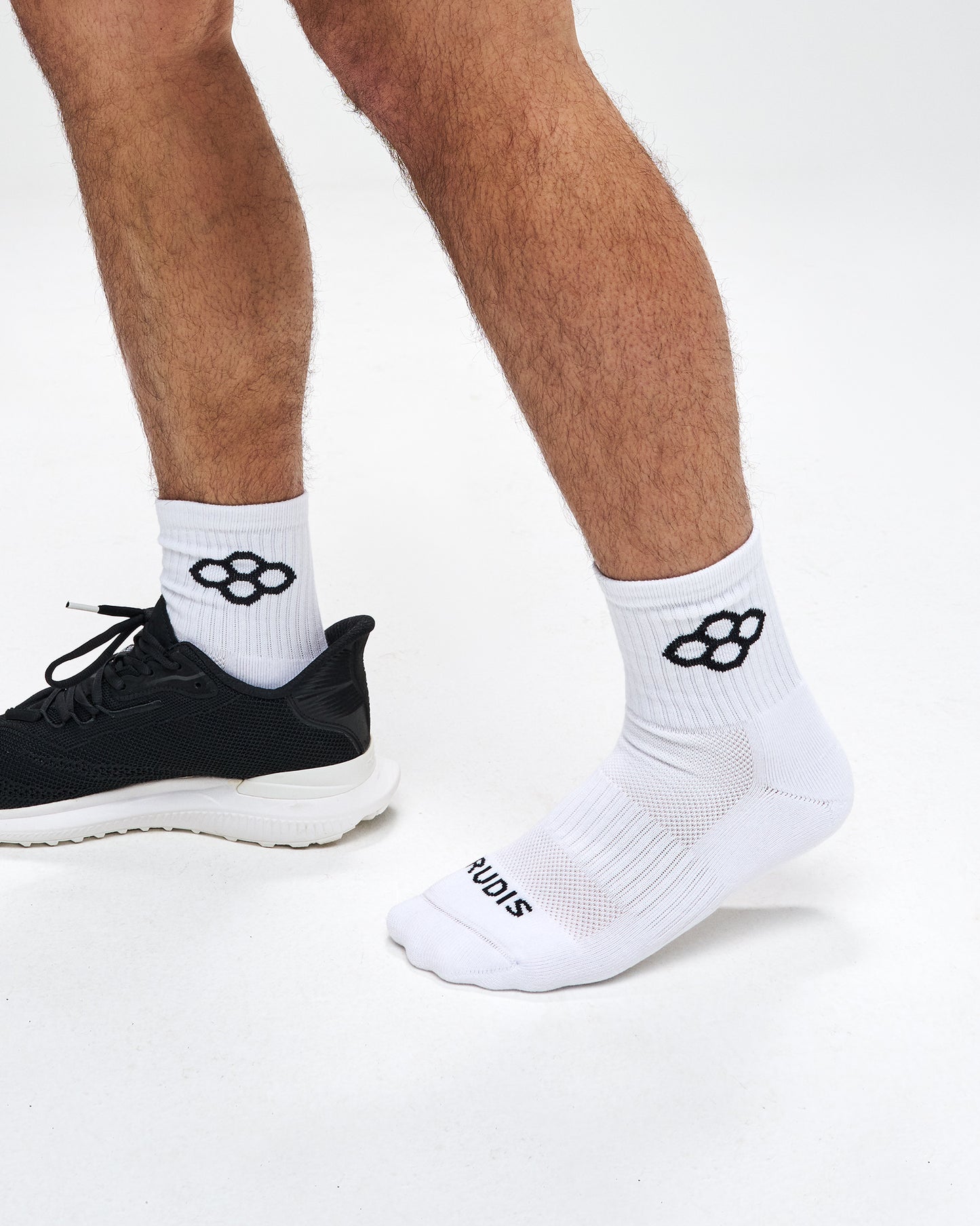RUDIS Essential Hex Cushion Half Crew Socks (2 Pair)