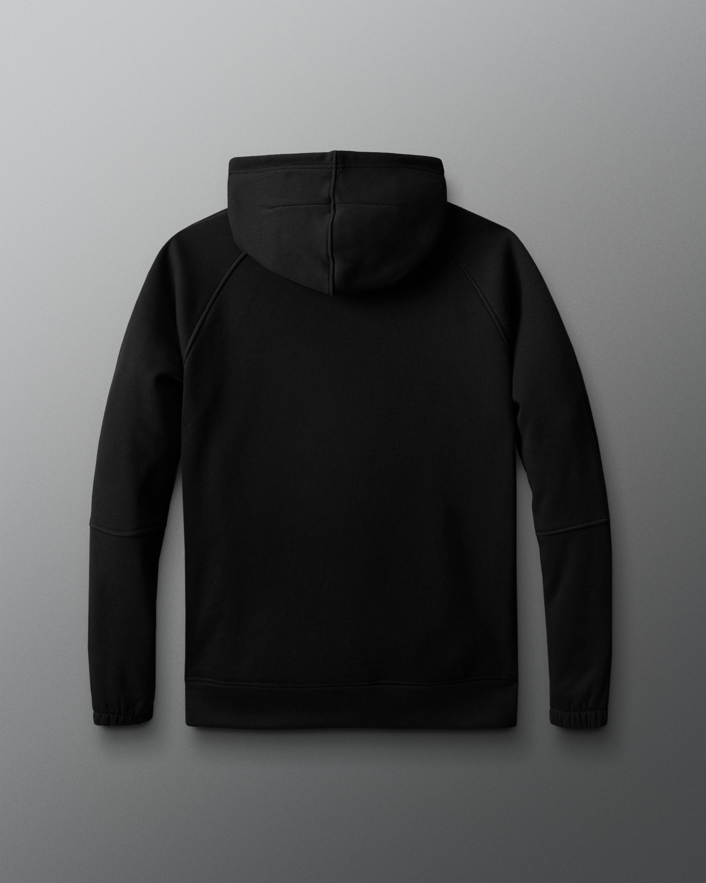 Black hoodie on a gray background