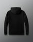 Black hoodie on a gray background