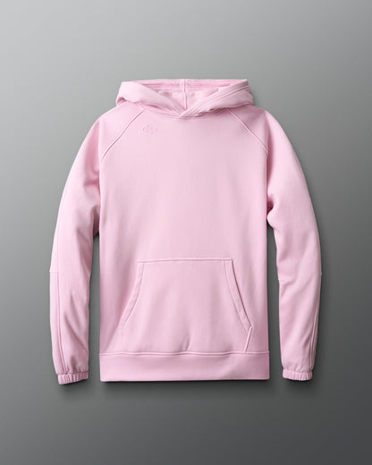 Pink hoodie on a gray background