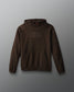 Brown hoodie with 'RUDIS' logo on a gray background