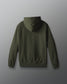 Green hoodie on a gray background