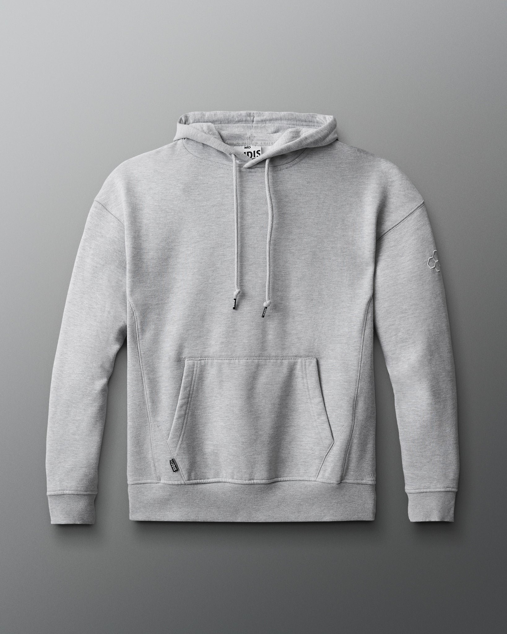 Gray hoodie on a gray background