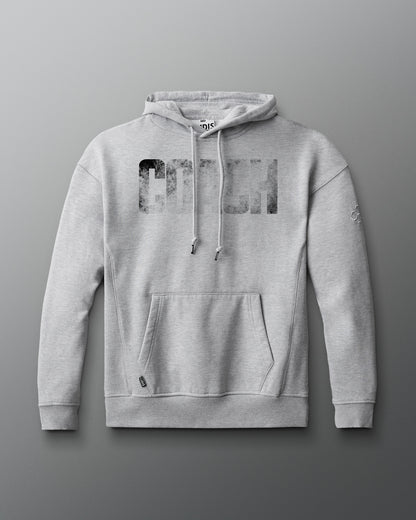 Gray hoodie on a gray background