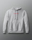 Gray hoodie with a red 'A way of life' logo on a gray background