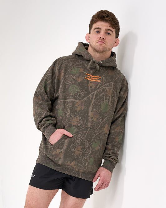 FOR WE WRESTLE Tradition Hoodie