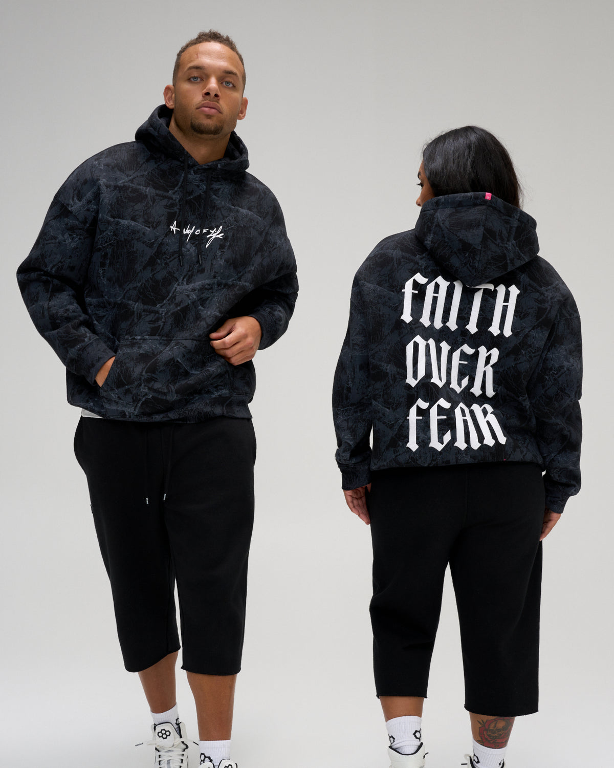 Faith Over Fear Relaxed Comfort Fleece Hoodie