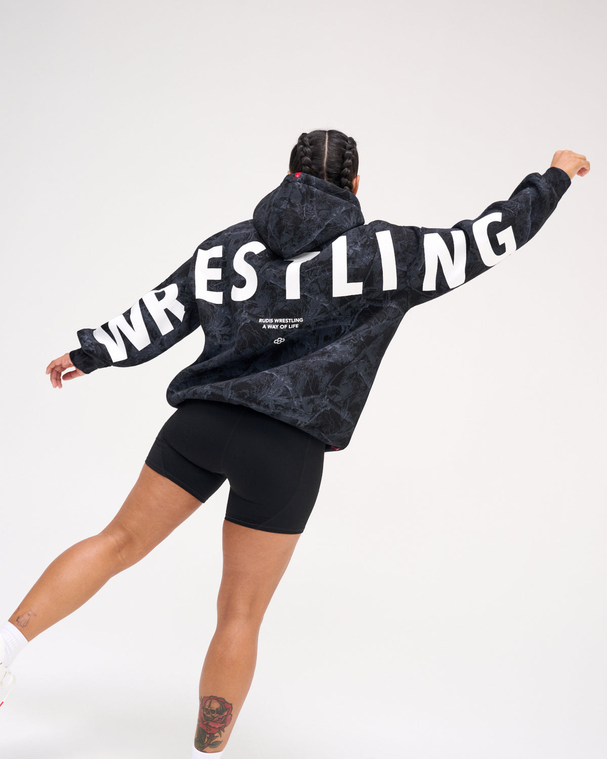 RUDIS Wrestling Relaxed Comfort Fleece Hoodie