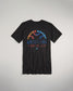 A black t-shirt featuring colorful graphic text and designs celebrating wrestling as a lifestyle