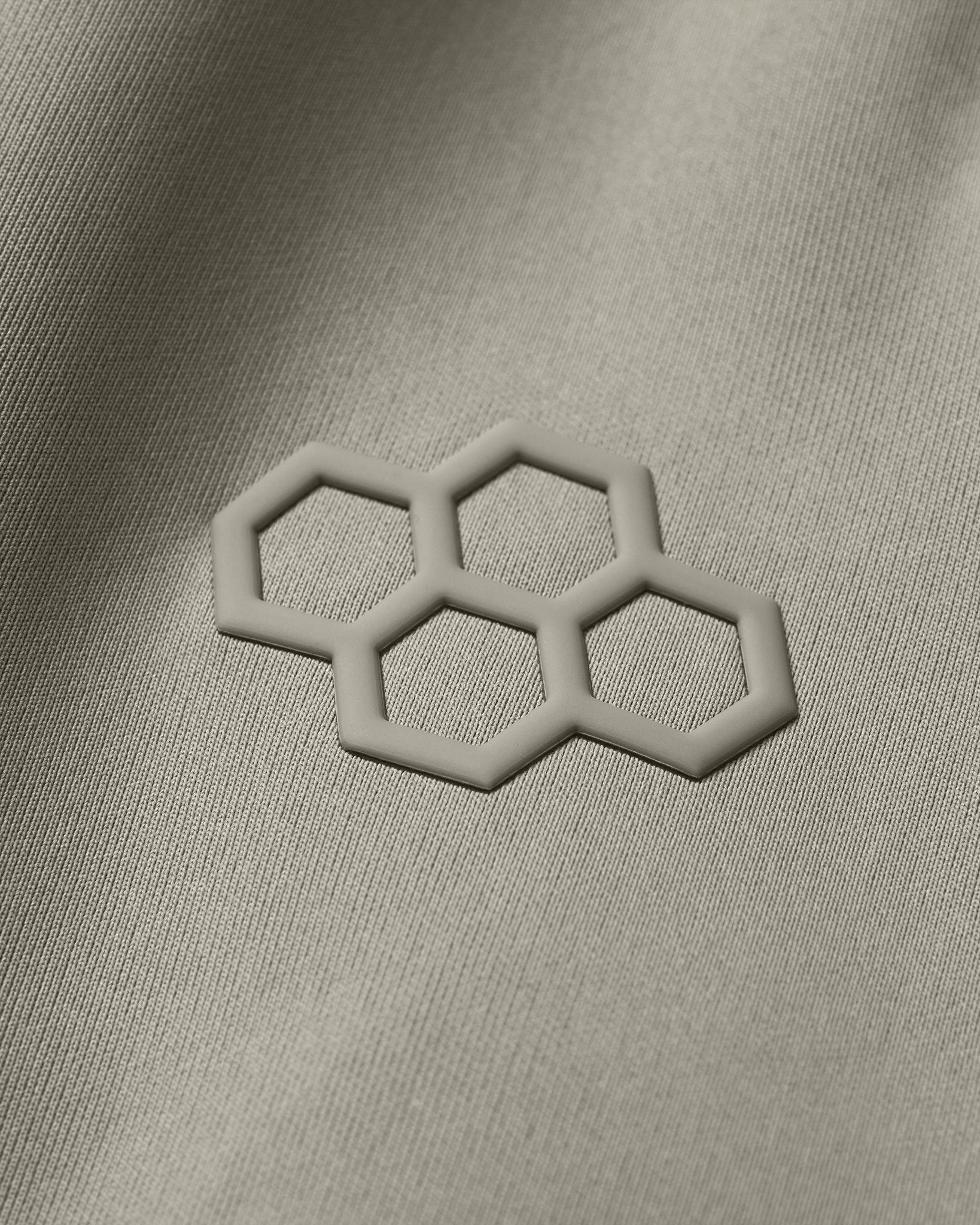 Hexagonal pattern on a textured surface