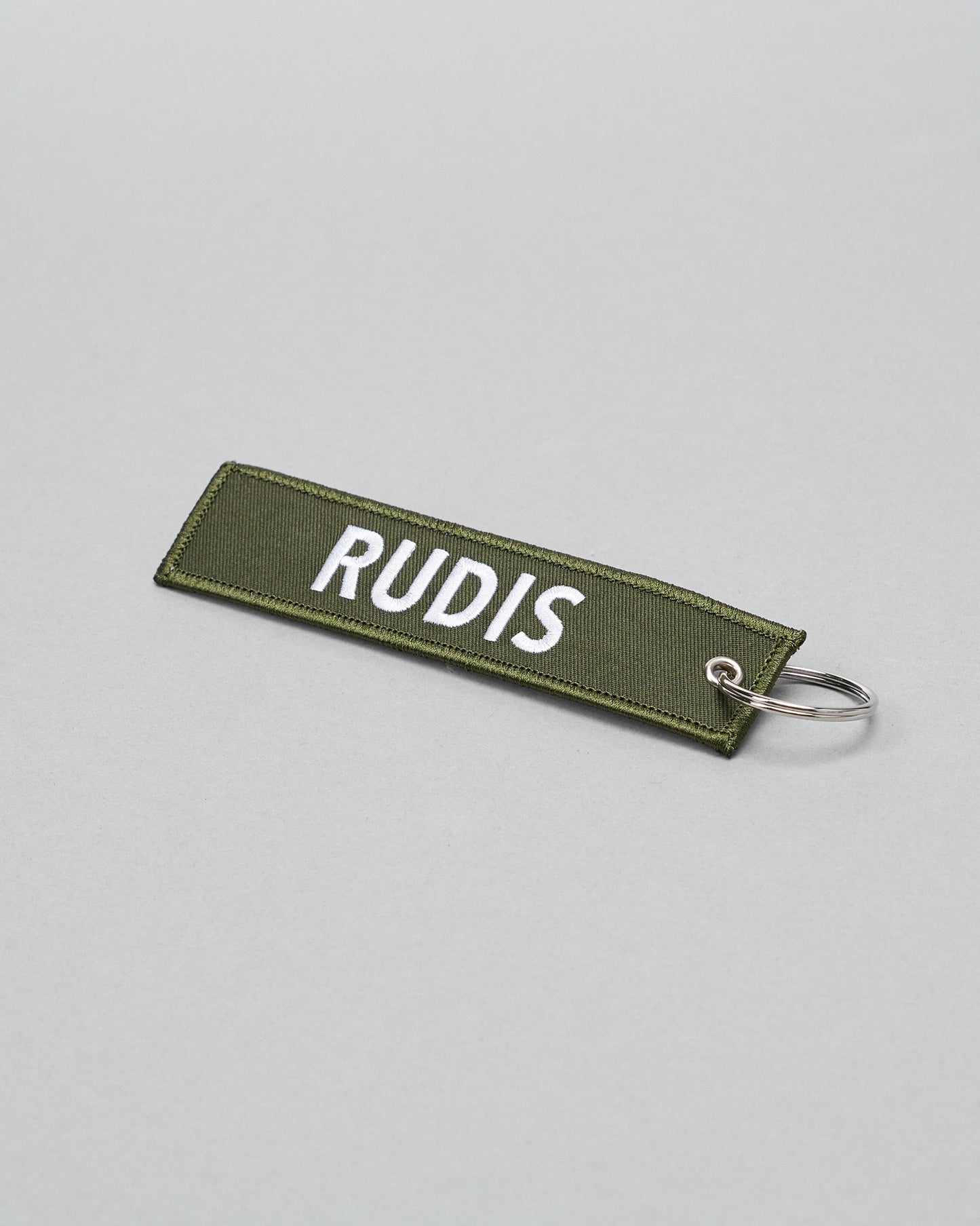 RUDIS Motto Woven Keychain