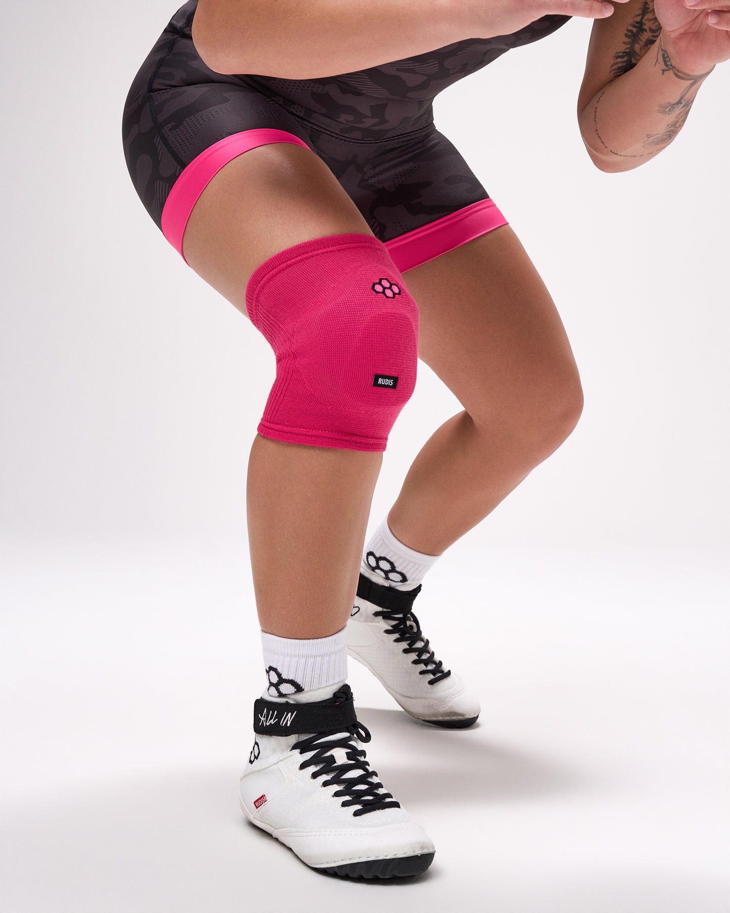 RUDIS Omni-Impact Wrestling Knee Pad - Pink