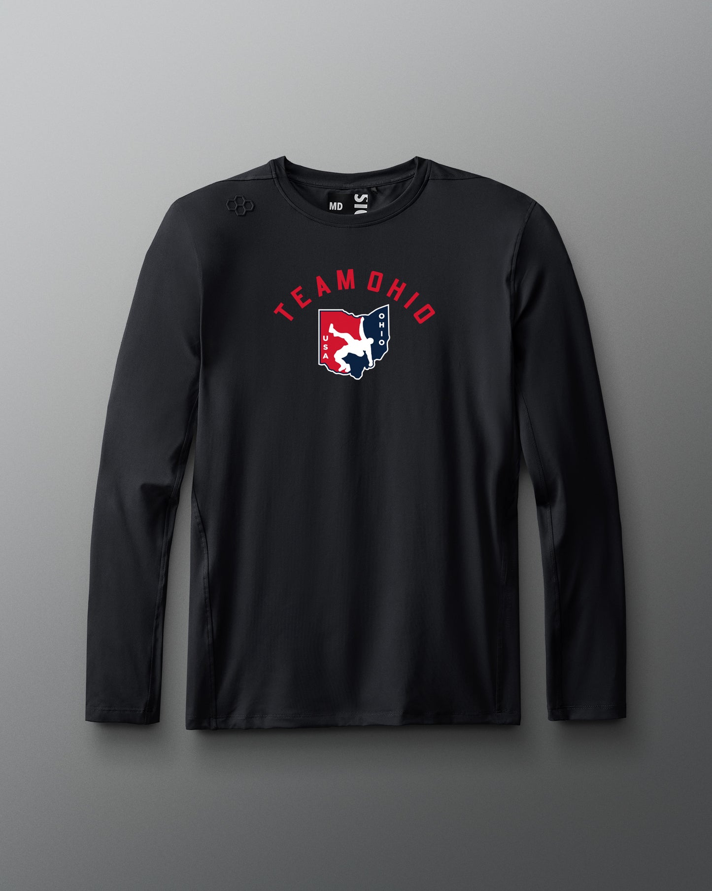 T-shirt à manches longues Ohio USA Arch Logo Performance Heather
