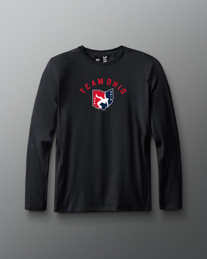 T-shirt à manches longues Ohio USA Arch Logo Performance Heather