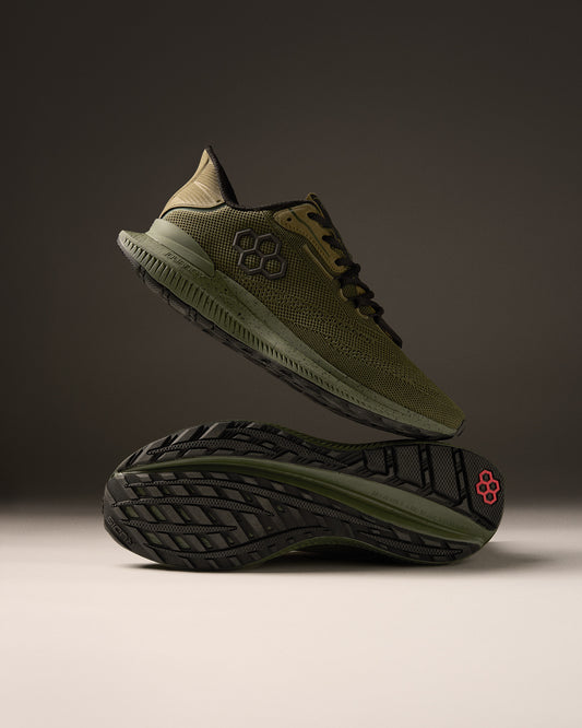 Chaussures d'entraînement RUDIS Journey Knit pour adultes - Vert Ranger