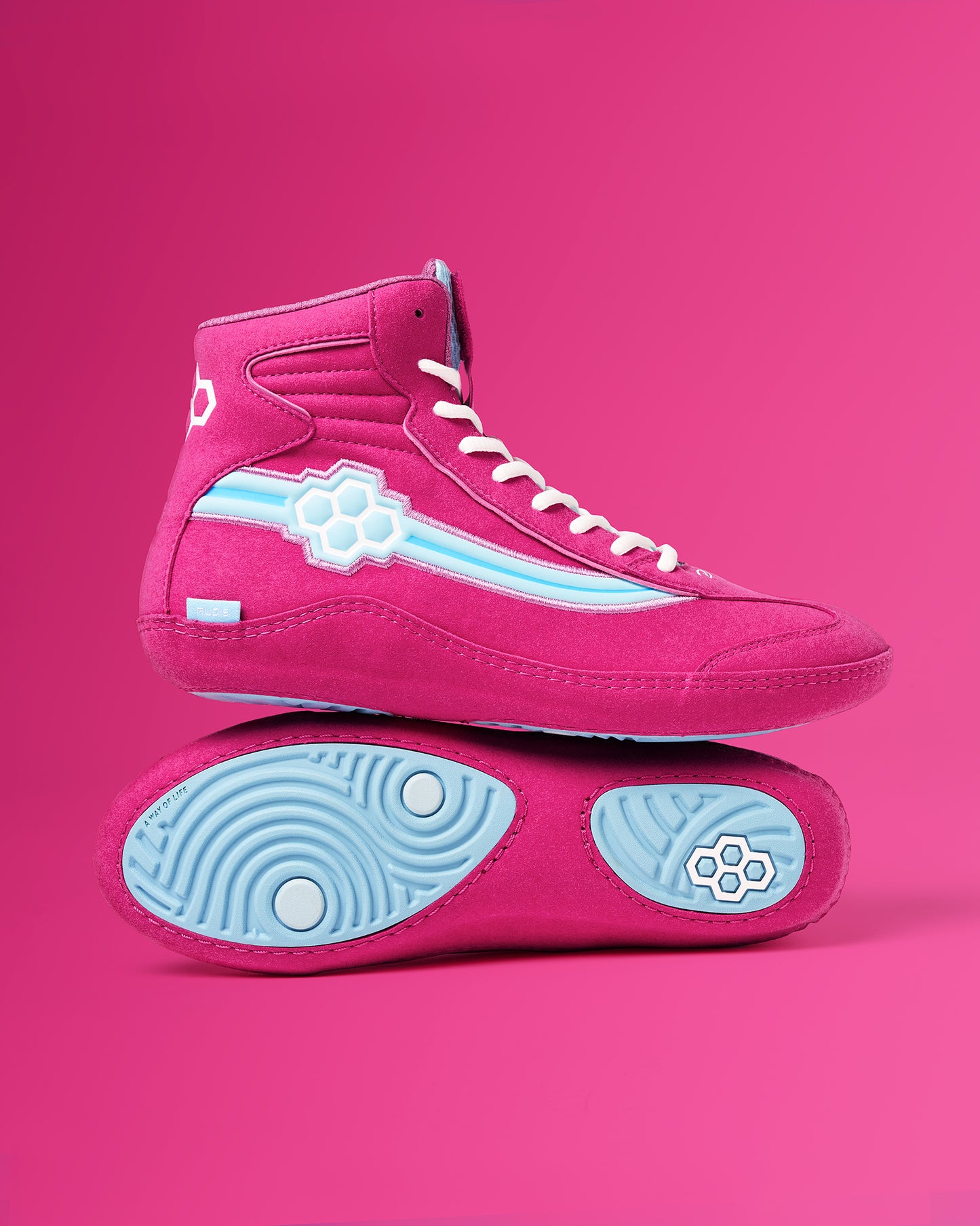 Ninety-5 Classic Youth Wrestling Shoe - Pink Sky