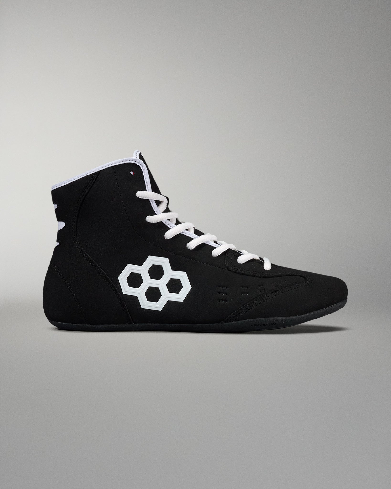 RUDIS International Adult Wrestling Shoes - Black/White