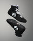 Chaussures de lutte RUDIS International pour adultes - Noir/Blanc