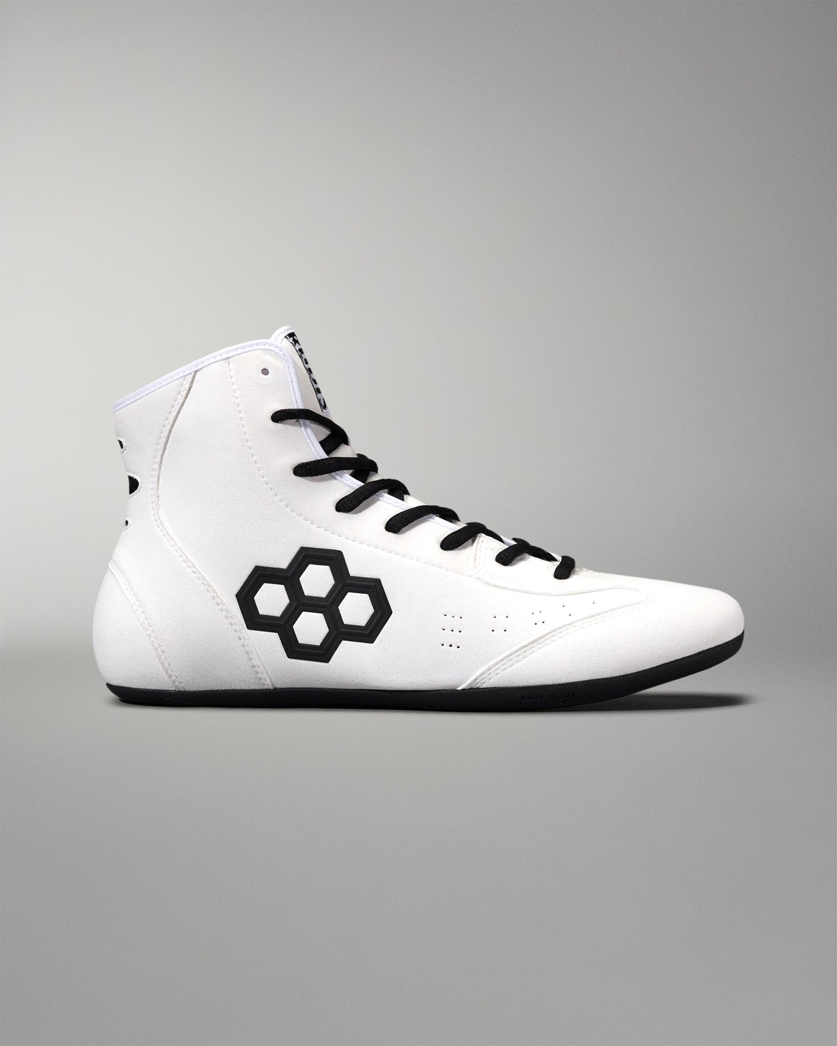 RUDIS International Adult Wrestling Shoes - White/Black
