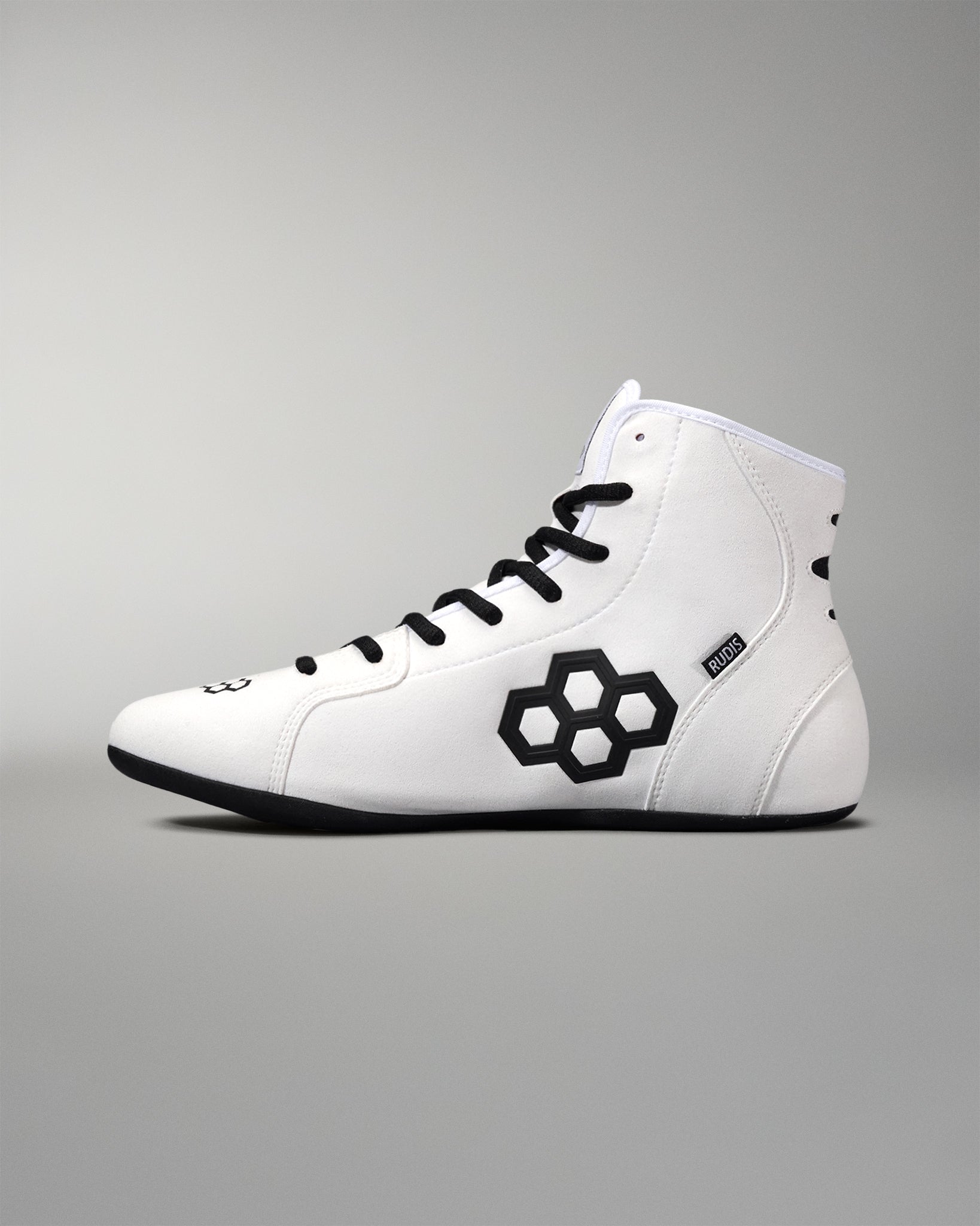 RUDIS International Adult Wrestling Shoes - White/Black