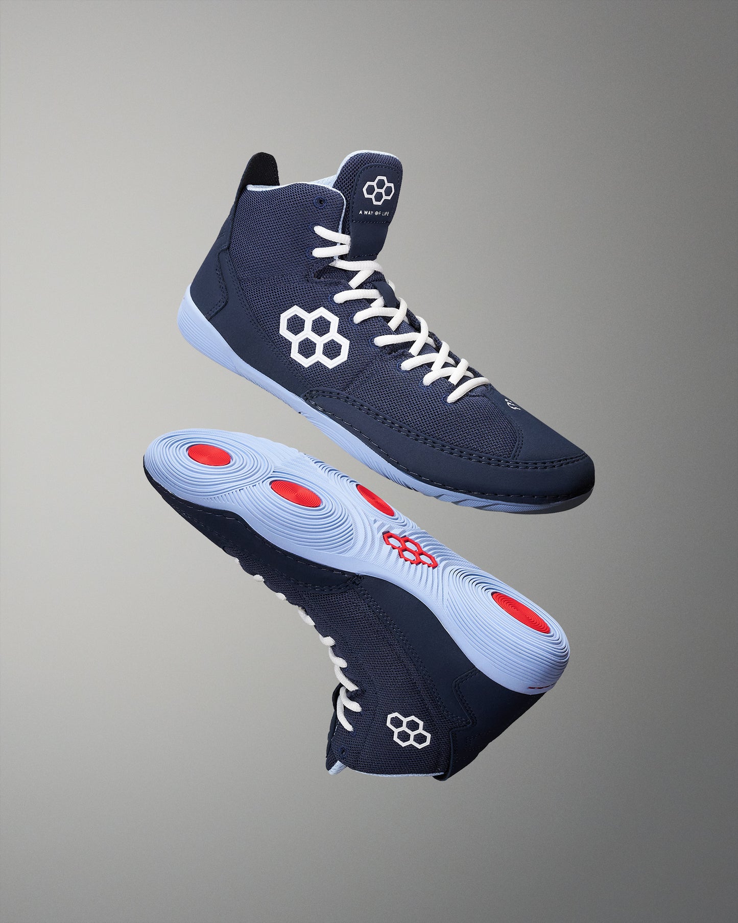 RUDIS Courage Adult Wrestling Shoes - Navy Carolina - Dominate the Mat ...