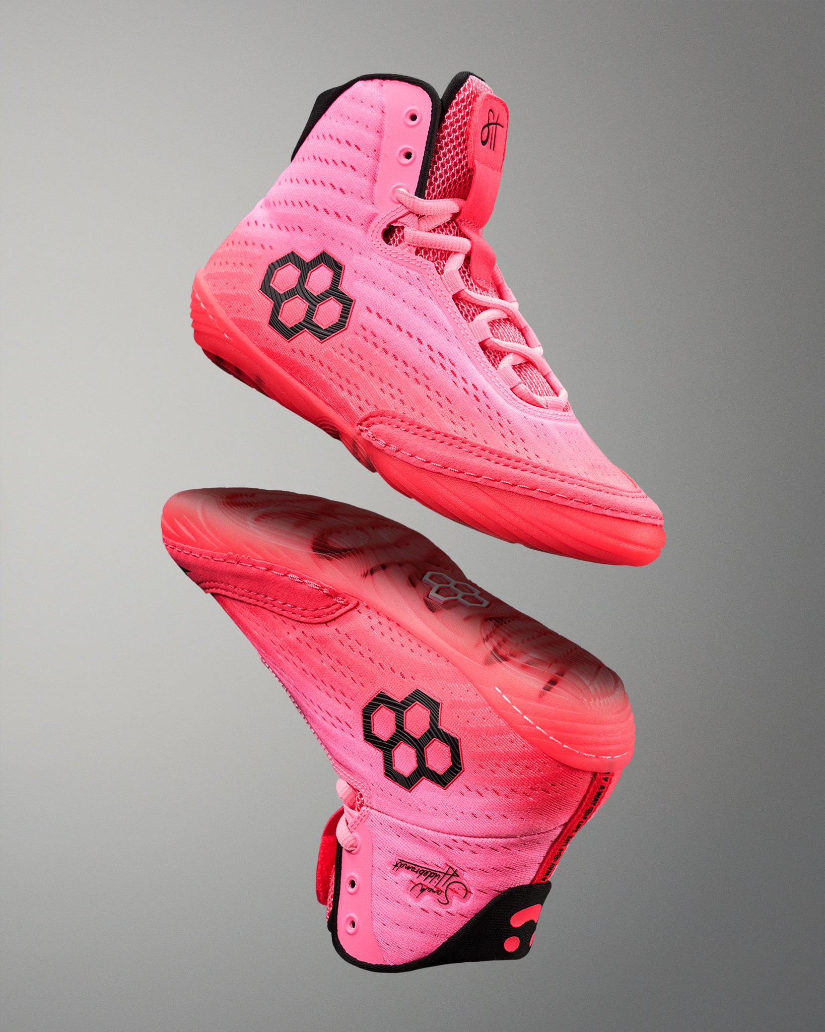 RUDIS ピンク ハイカットシューズ Hildebrandt Women's Wrestling Shoes - All Heart | RUDIS
