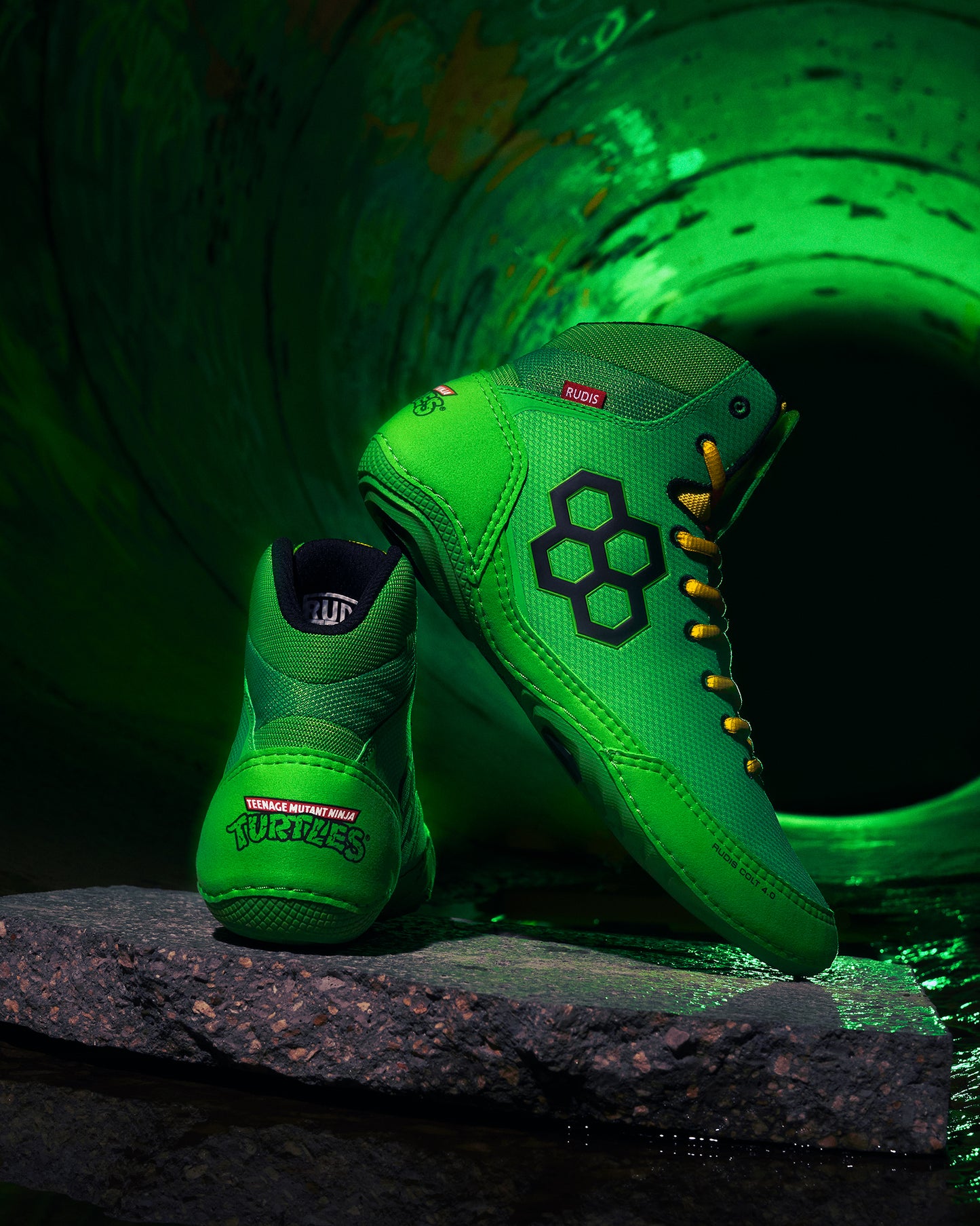 RUDIS Colt 4.0 Adult Wrestling Shoes - Ninja Turtle