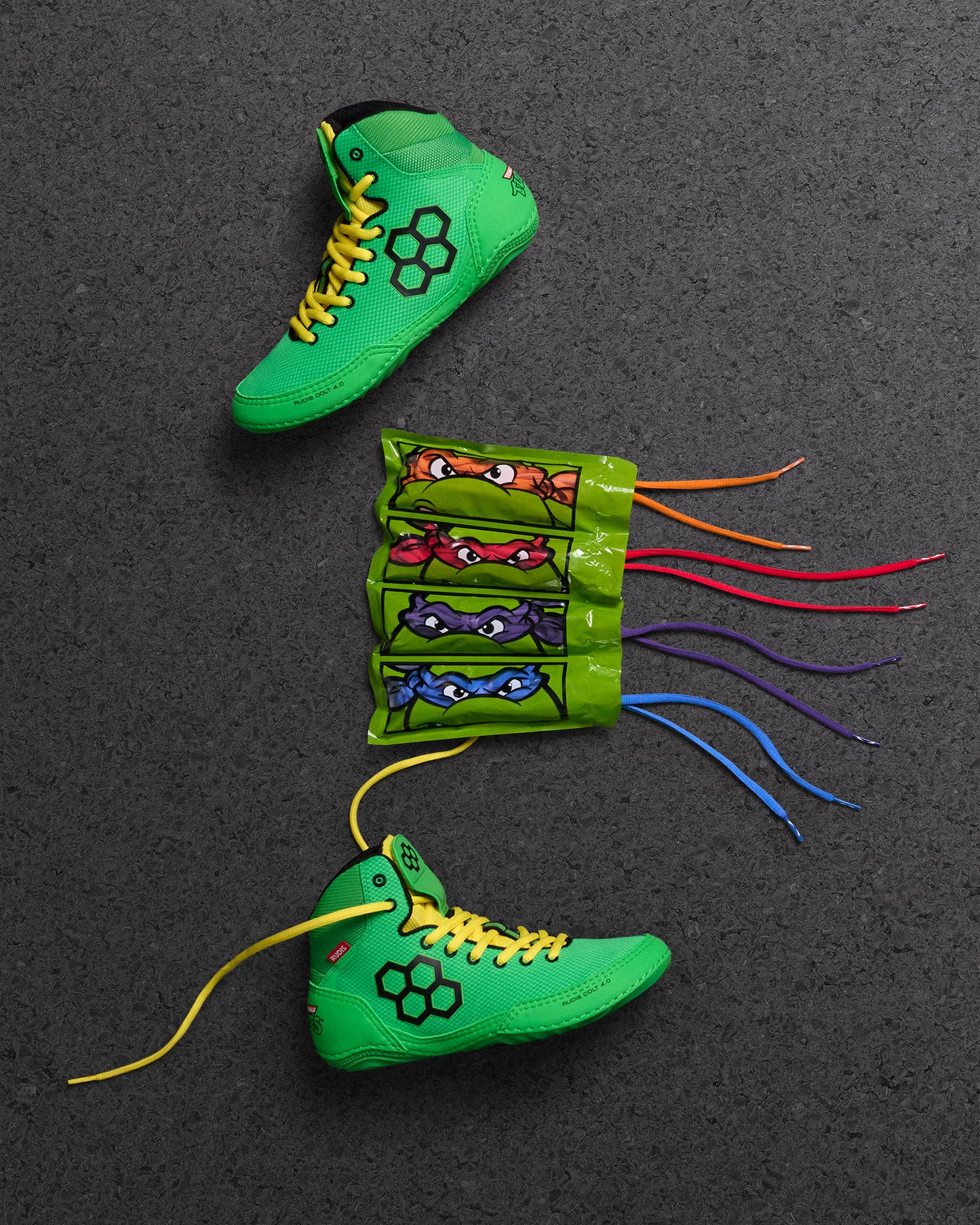 RUDIS Colt 4.0 Adult Wrestling Shoes - Ninja Turtle
