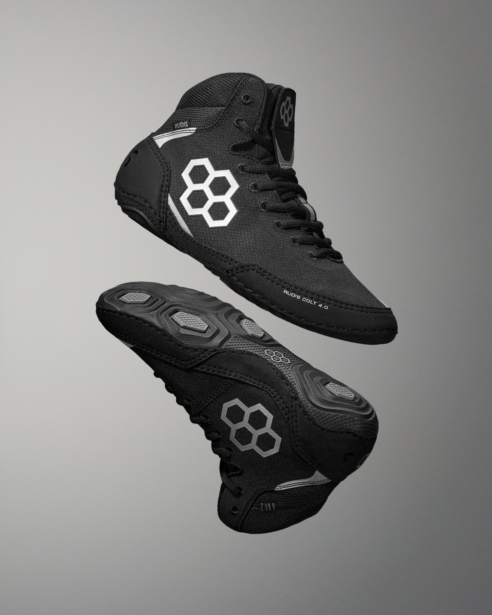 RUDIS Colt 4.0 Wide Adult Wrestling Shoes - Black Night | RUDIS