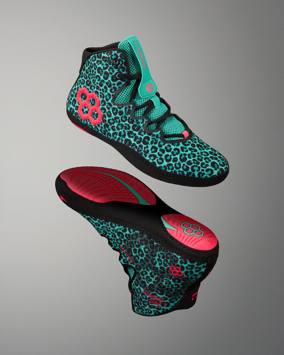 Hildebrandt 2.0 Women's Wrestling Shoes - Green Leopard