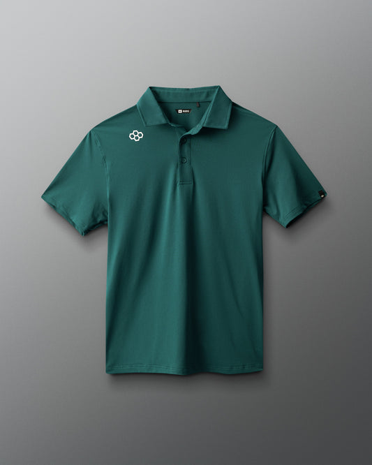 RUDIS Classic Performance Hex Polo - Emerald