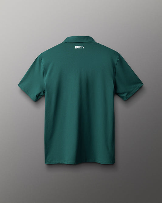 RUDIS Classic Performance Hex Polo - Emerald