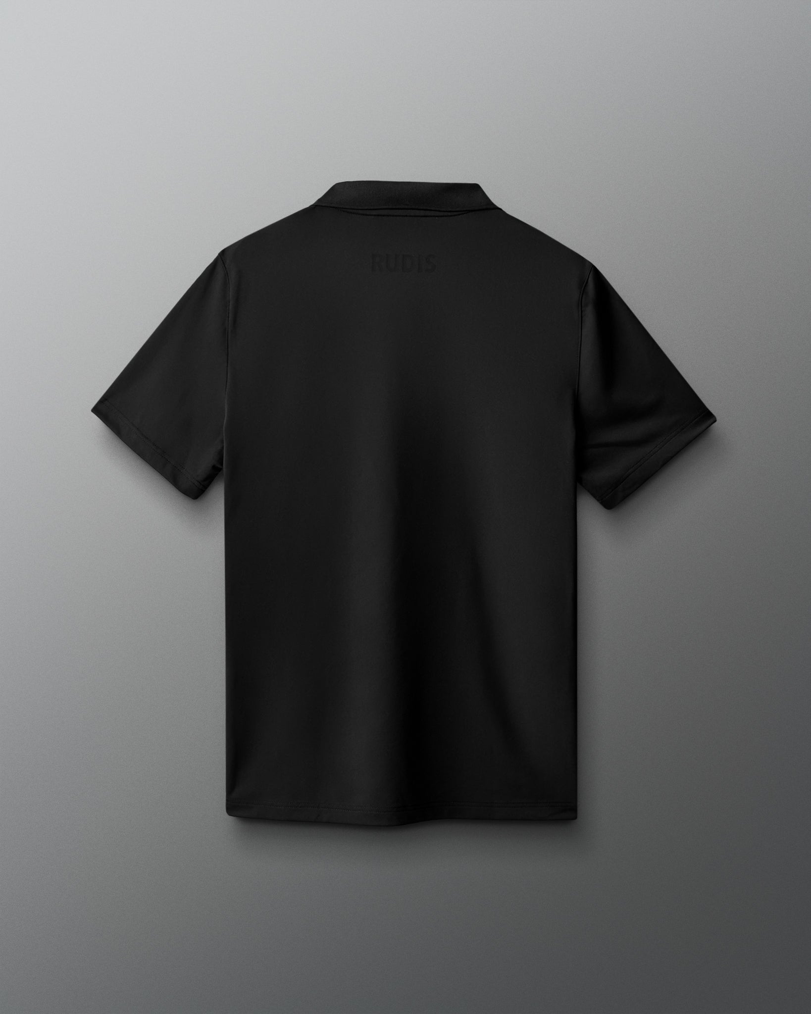 Black shirt on a gray background