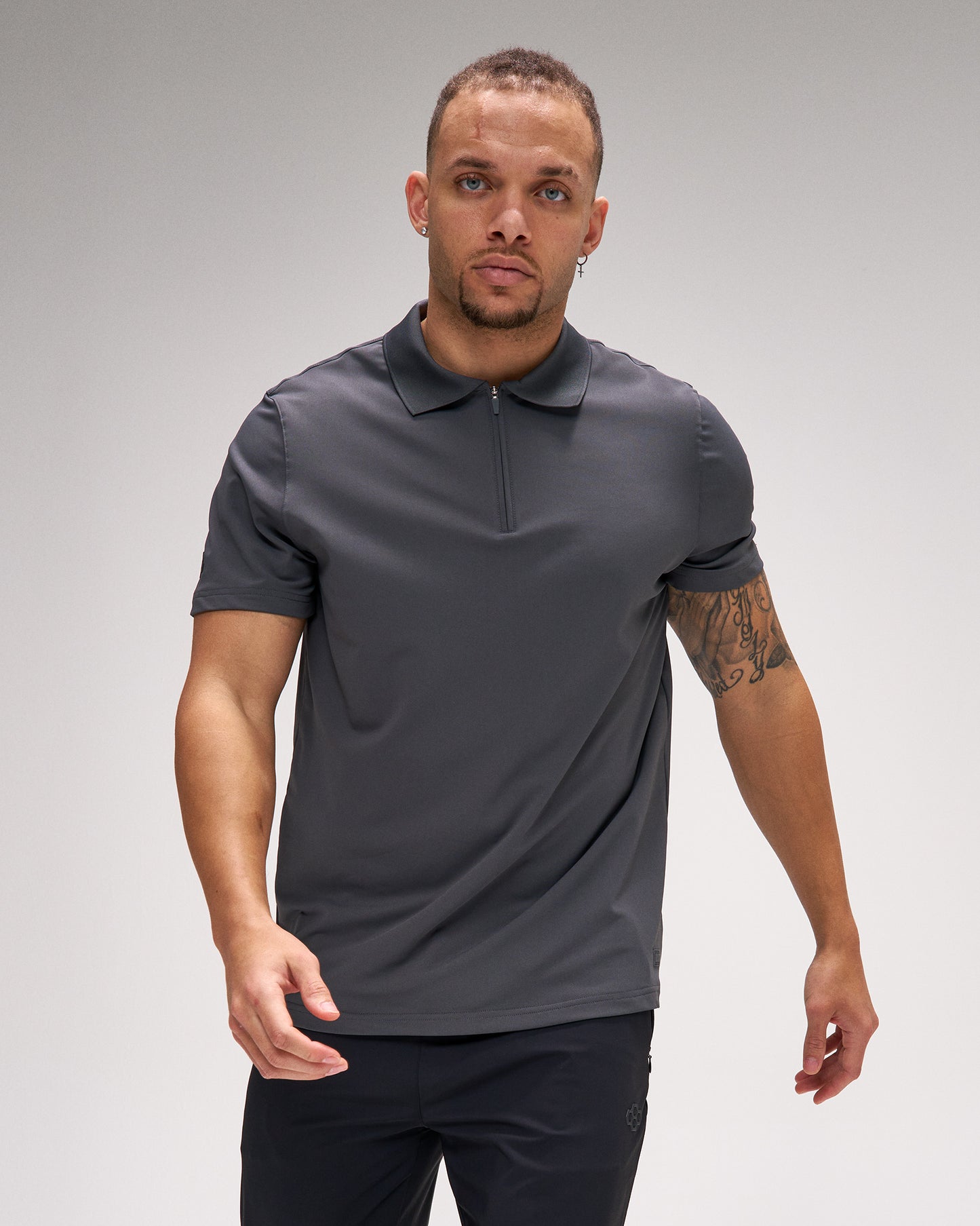 RUDIS Stretch Pique Zip Polo