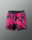 Pink and black patterned underwear with 'RUDIS' branding on a gray background. 