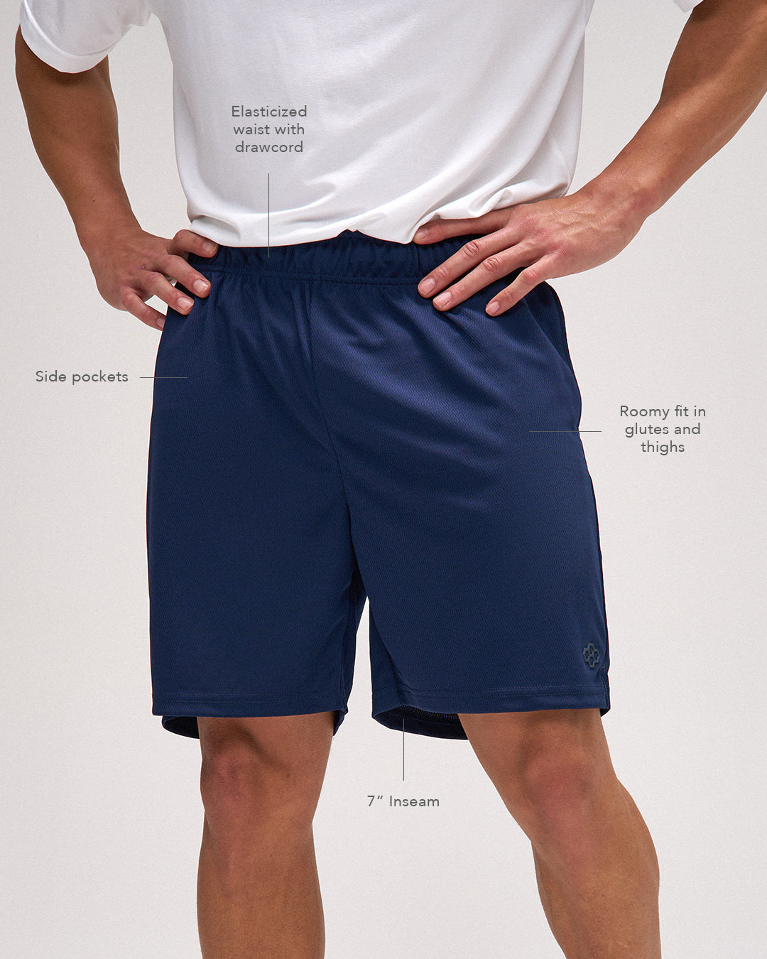 RUDIS 7" Mesh Shorts - Black