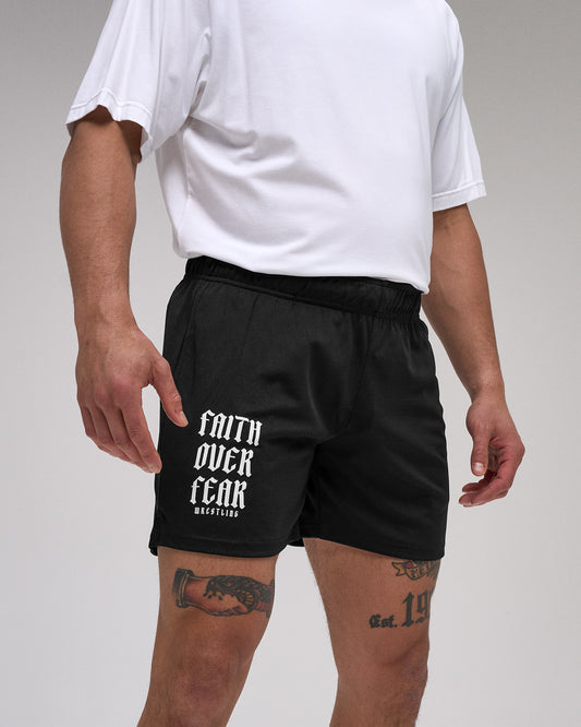 Short en maille Faith Over Fear 6" 2.0