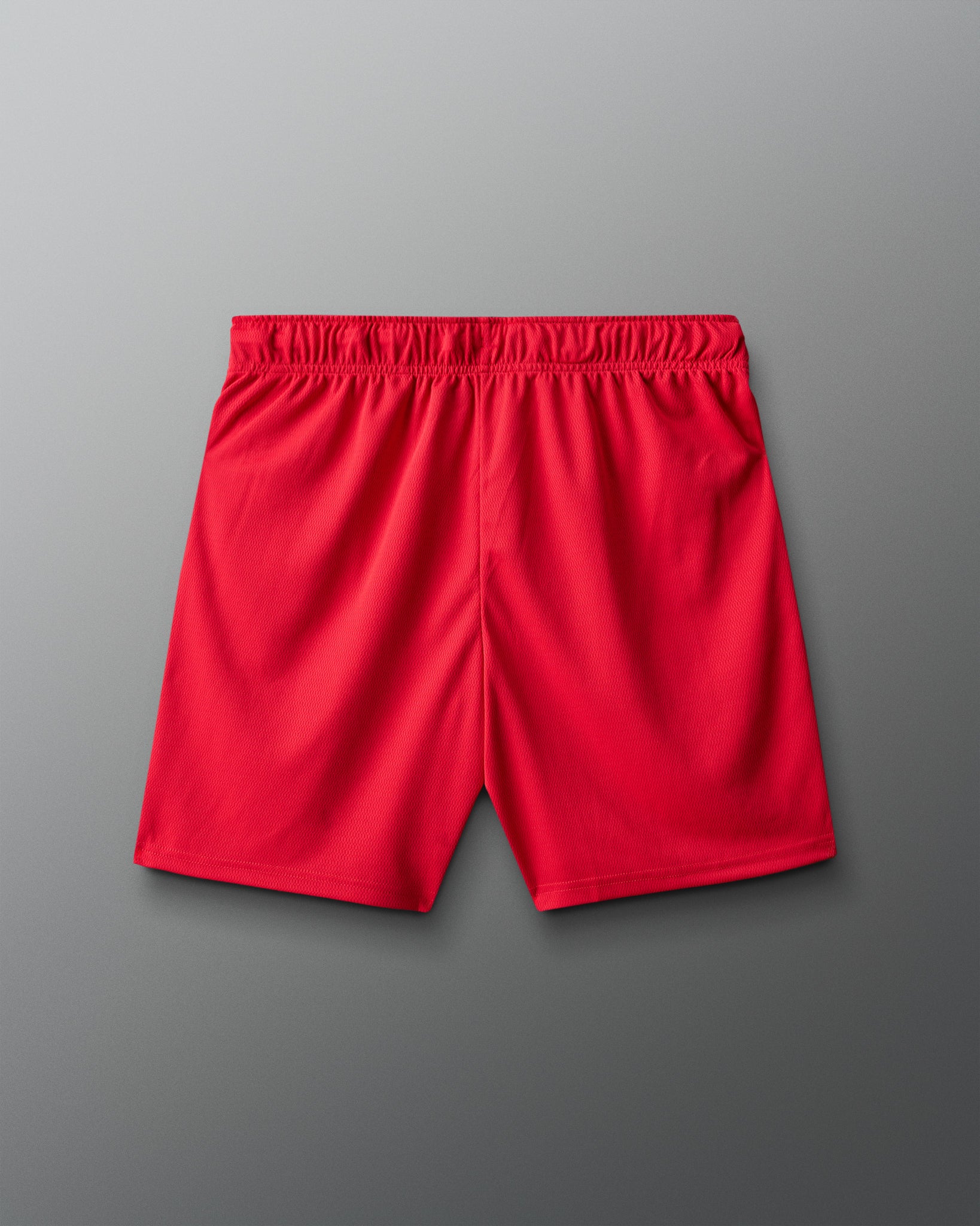 Red shorts on a gray background
