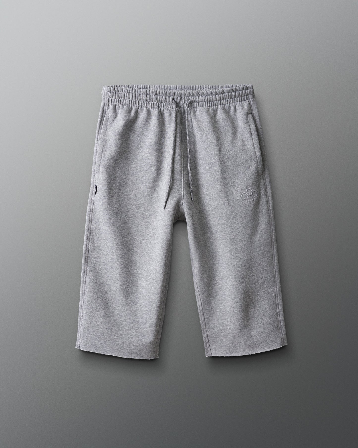 Gray sweatpants on a gray background