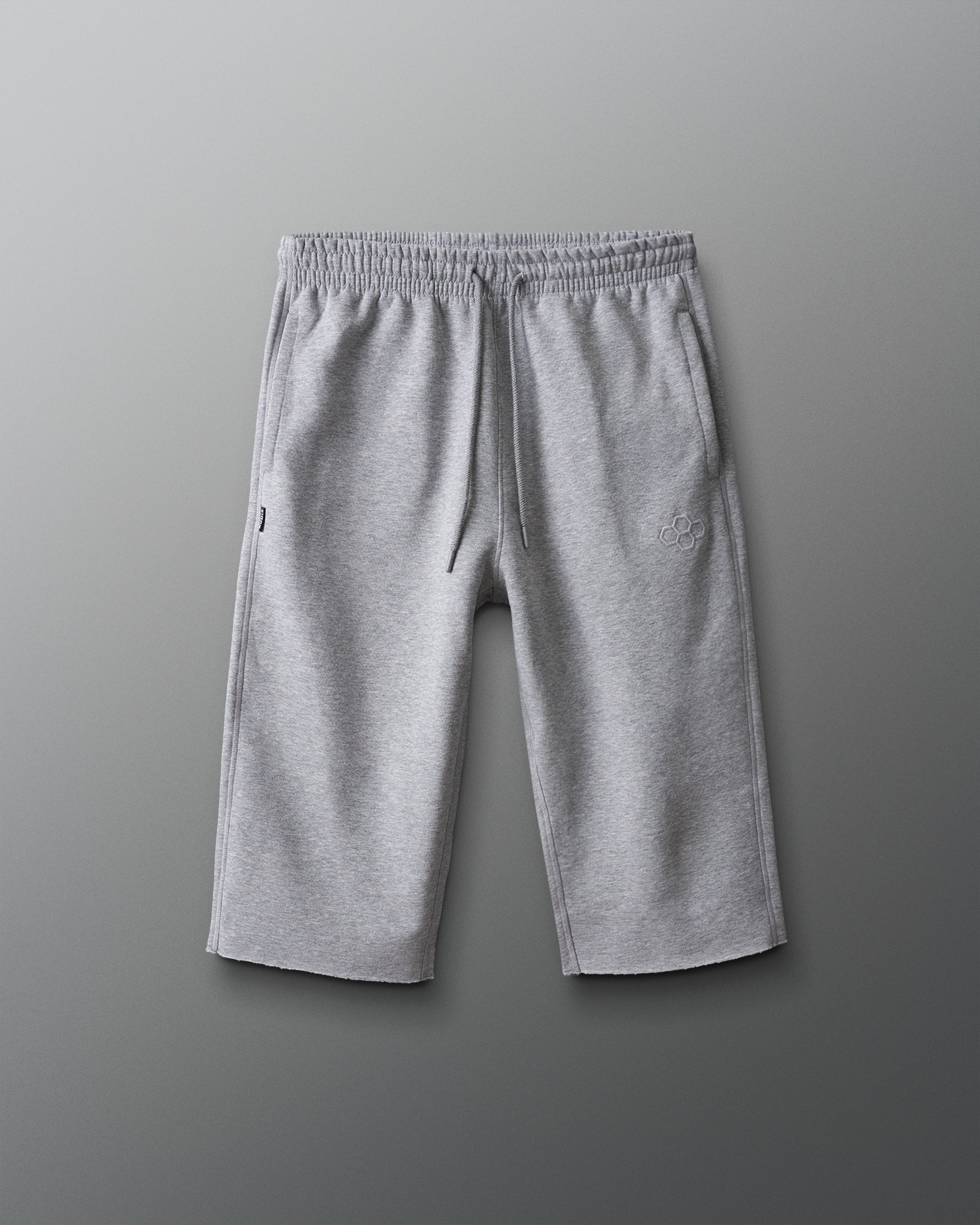 Gray sweatpants on a gray background