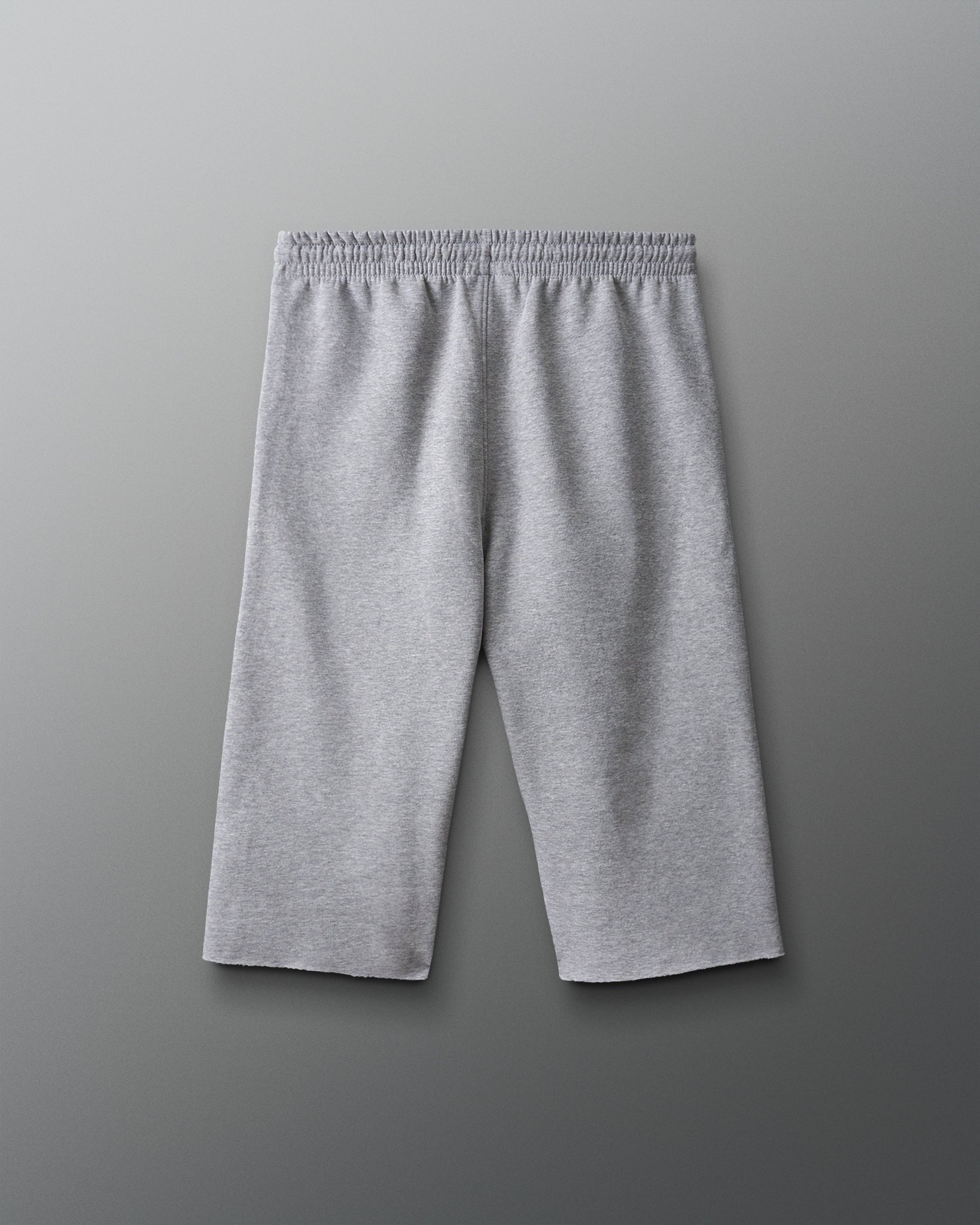 Gray sweatpants on a gray background