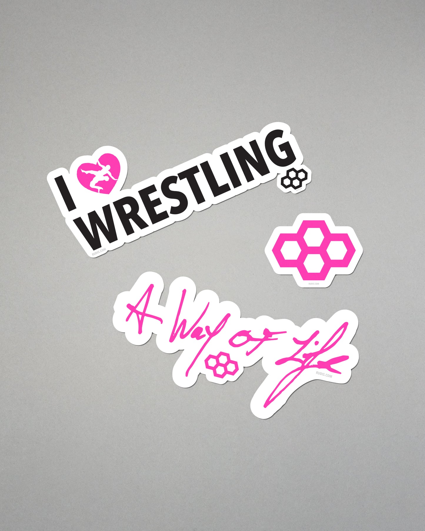 RUDIS Pink Core Sticker Pack