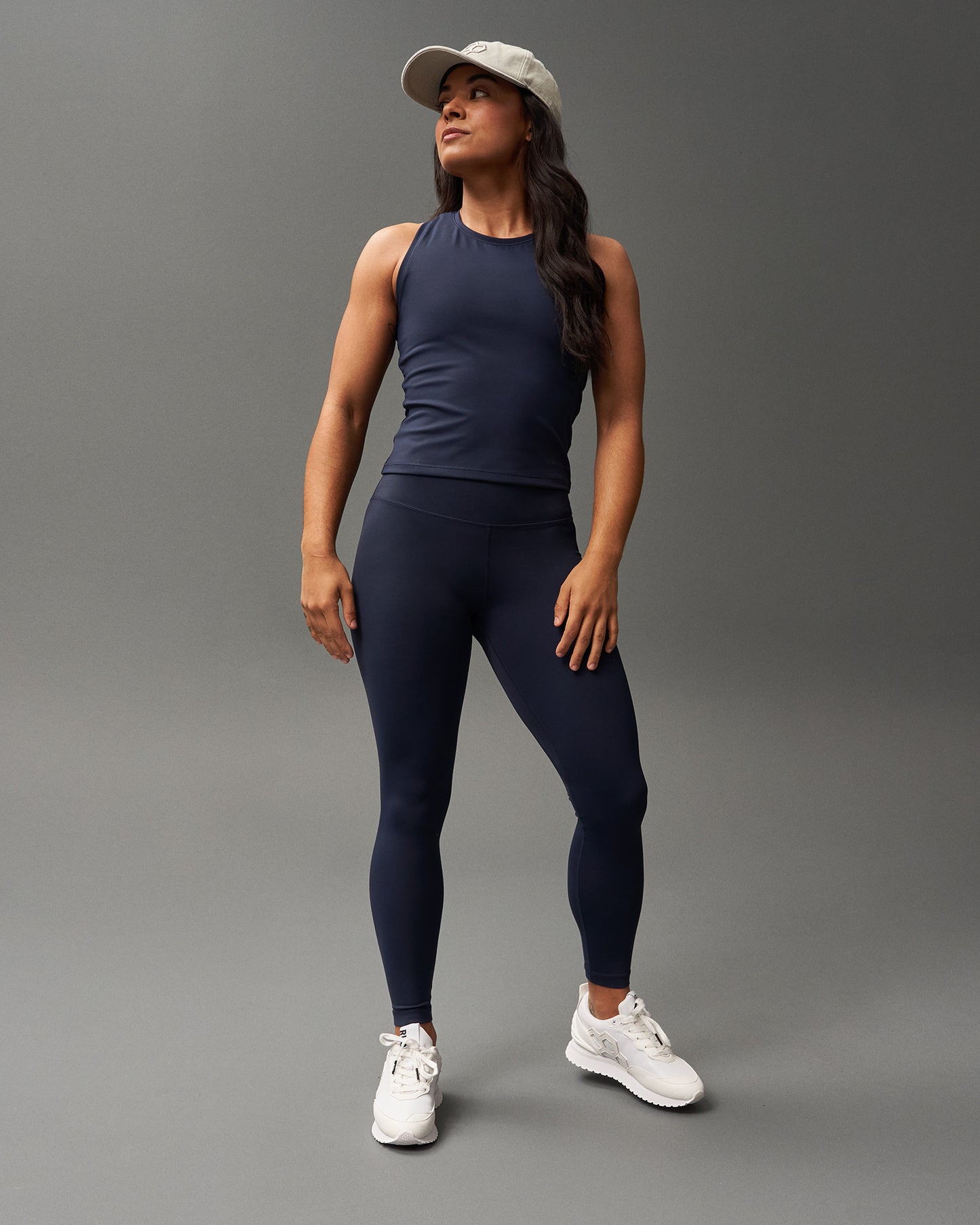 Débardeur court pour femme COOL-FEEL - Bleu marine