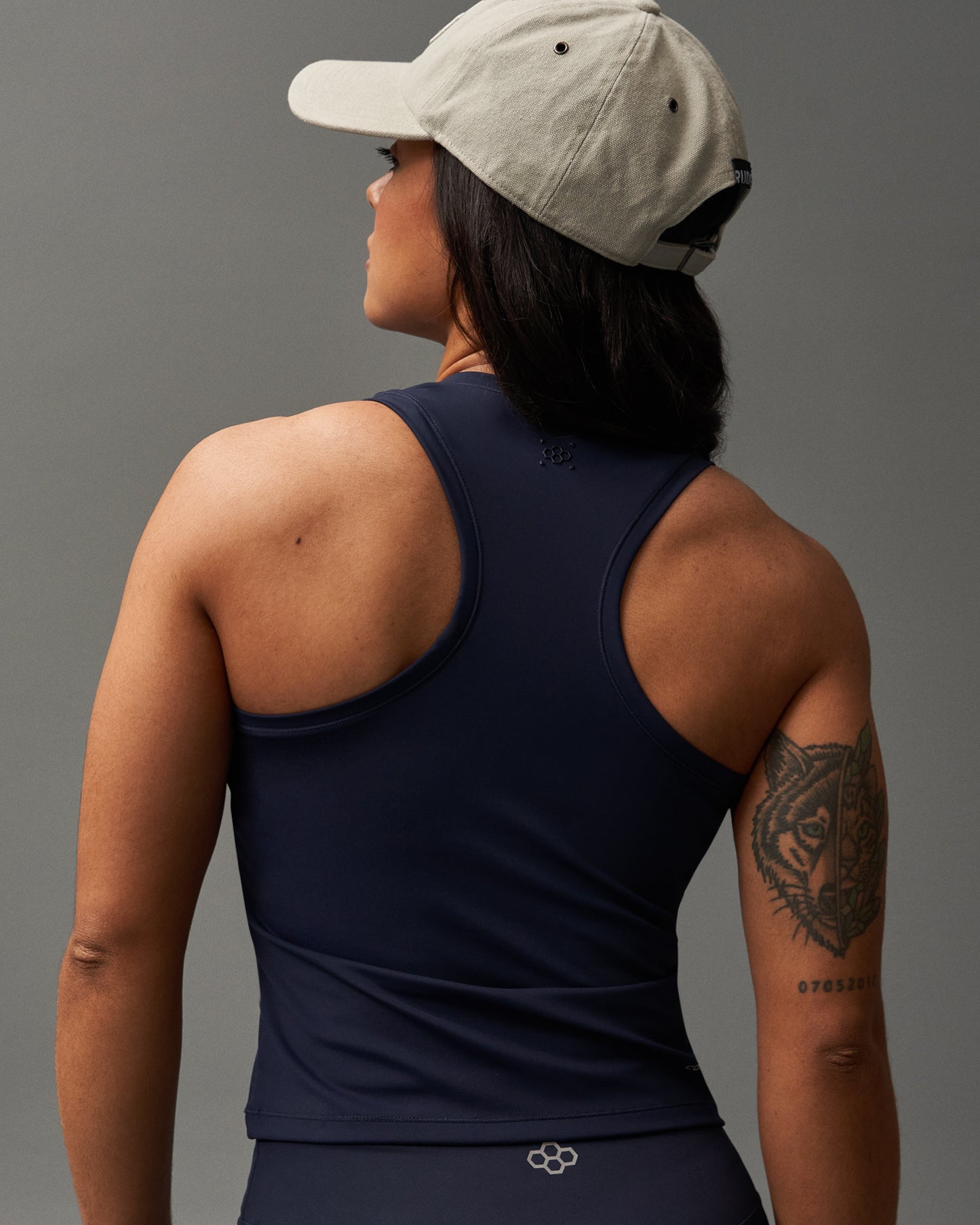 Débardeur court pour femme COOL-FEEL - Bleu marine