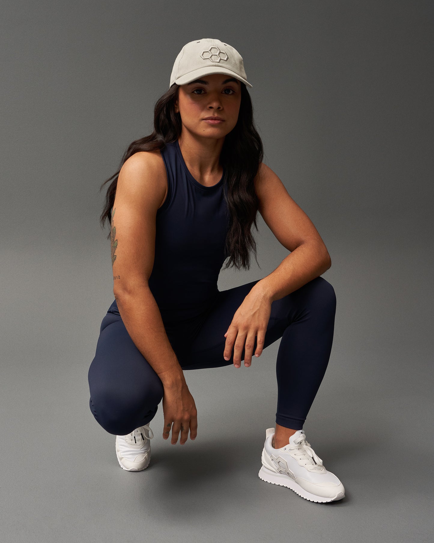 Débardeur court pour femme COOL-FEEL - Bleu marine