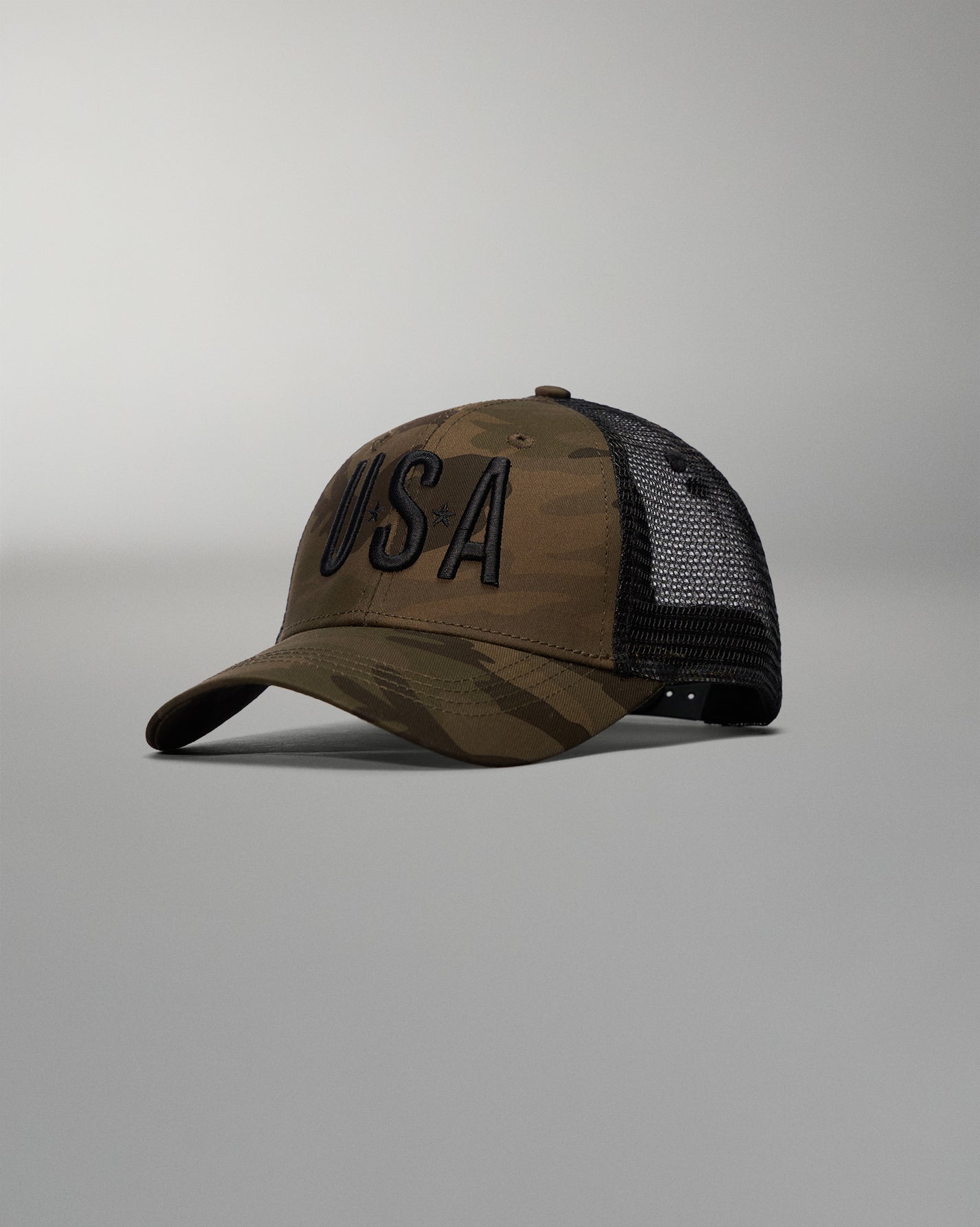 Properly Tied Sportsman Trucker Hat, Americana Camo main image 0