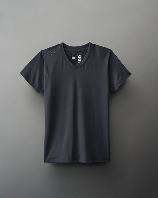 T-shirt col V RUDIS Performance pour femme - Noir