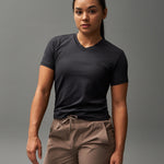 RUDIS Performance Women's V-Neck T-Shirt - Black