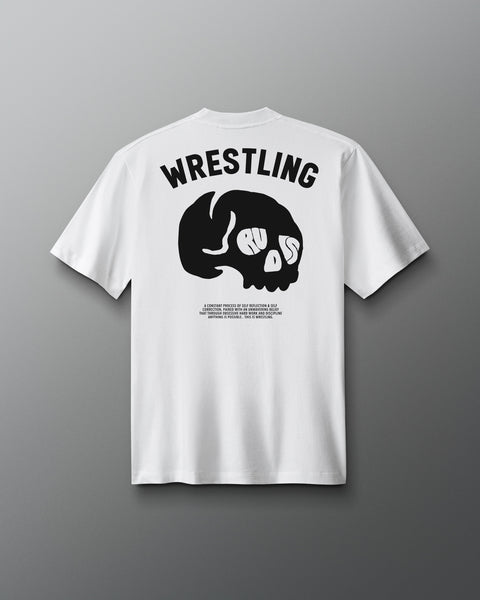 RUDIS Wrestling Branded Skull Heavyweight T-Shirt | RUDIS