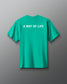 Green t-shirt with 'A Way of Life' text on the back against a gray background